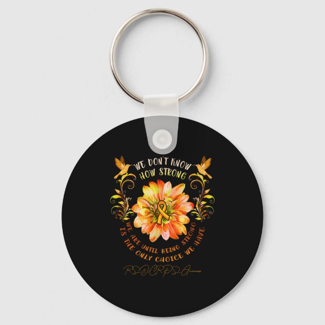 Rsrps Awareness Flower We Dont Know How Strong  Keychain (Front)