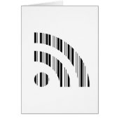 RSS FEED BAR CODE Logo Barcode Pattern Design Cards (Front)