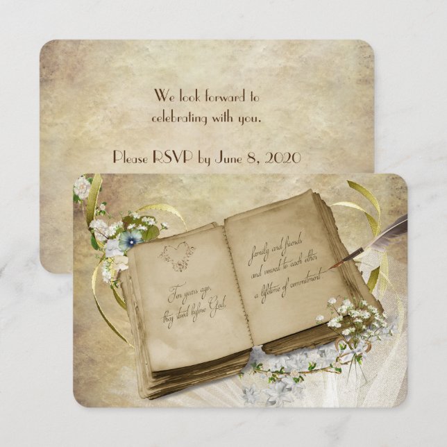 RSVP-10th Anniversary Vow Renewal Invitation (Front/Back)