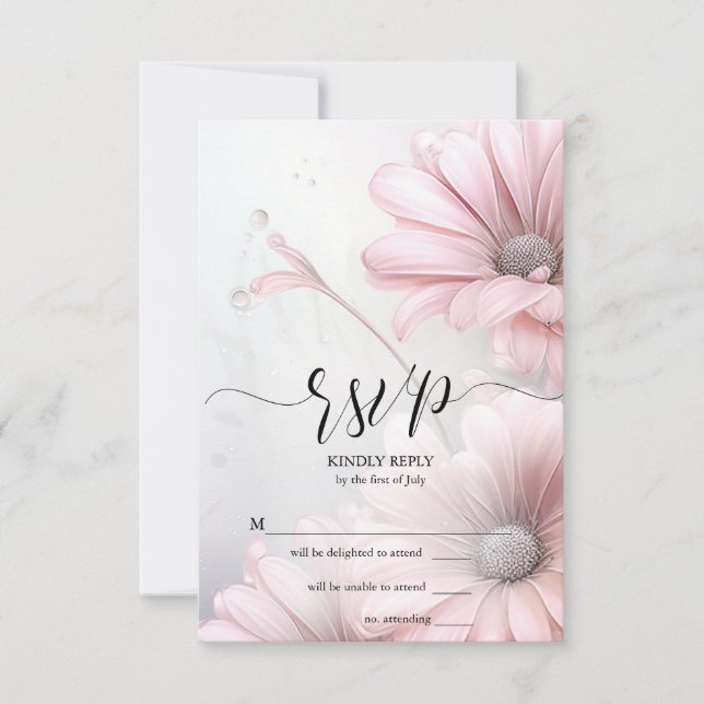 RSVP 2 Stunning Elegant Pink Daisies (Front)