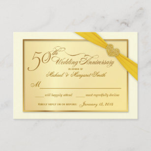 RSVP - 50th Golden Anniversary Invitations