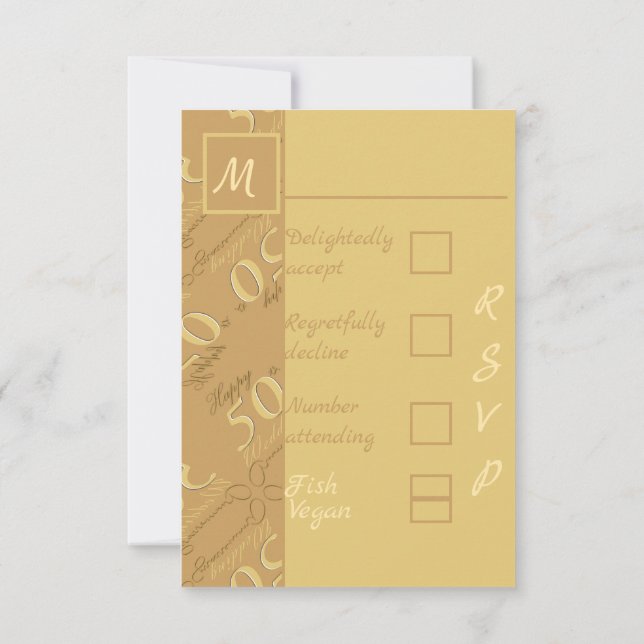 RSVP 50th Wedding Anniversary  (Back)