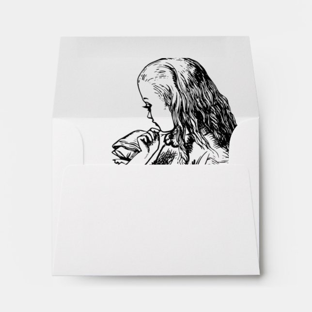 RSVP - Alice In Wonderland Wedding Envelope (Back (Bottom))
