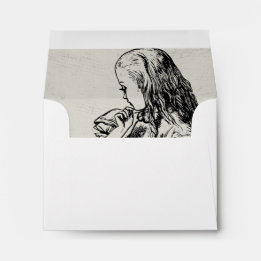 RSVP - Alice In Wonderland Wedding Envelope