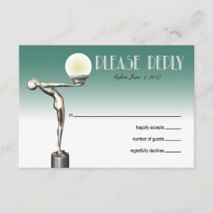RSVP Art Deco Glam Nouveau   teal