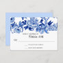 RSVP Asian Influence Light Blue Floral Chinoiserie Invitation