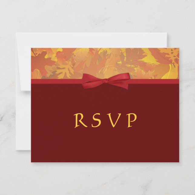 RSVP - Autumn Wedding Invitations (Front)