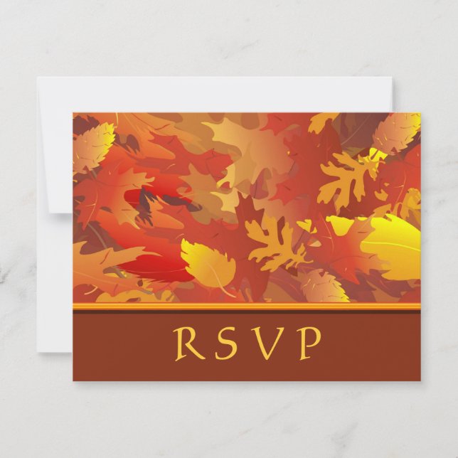 RSVP - Autumn Wedding Invitations (Front)