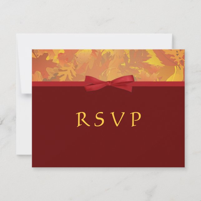 RSVP - Autumn Wedding Invitations (Front)