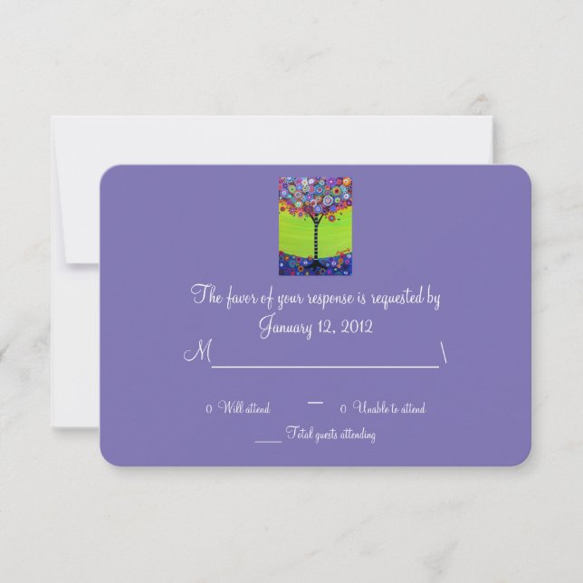 RSVP Bar Bat Mitzvah Card (Front)