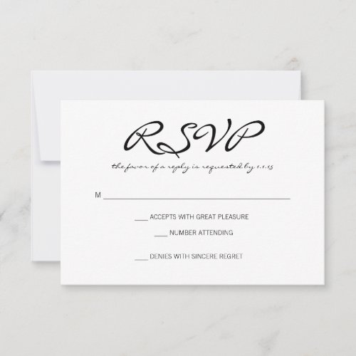 RSVP | Basic II | whitebl