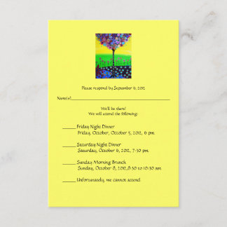 RSVP Bat Mitzvah for Ally Card
