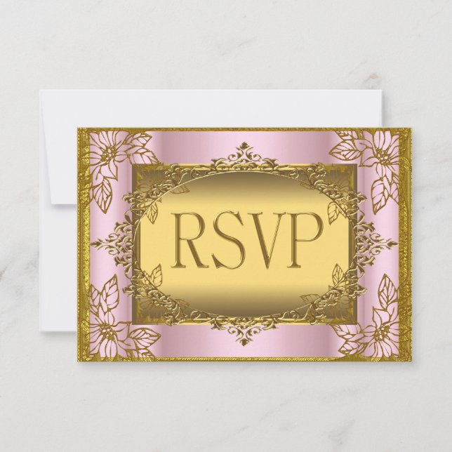 RSVP Birthday Wedding Engagement Anniversary Card (Front)