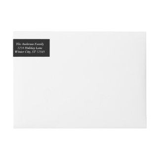 RSVP Black or any Custom Color Wrap Around Label
