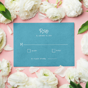 RSVP Blue Note Card