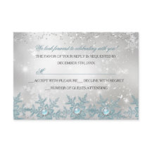 RSVP Blue Pearl Snowflake Christmas Party