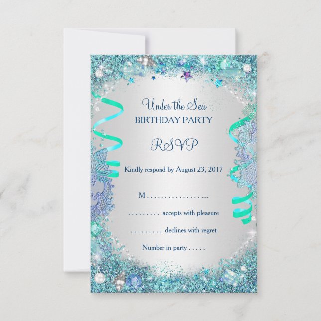 RSVP Blue Under The Sea Birthday Party (Front)