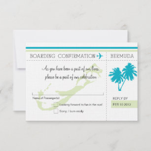 RSVP Boarding Pass TO BERMUDA