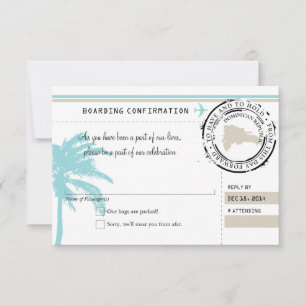 RSVP Boarding Pass TO Dominican Republic