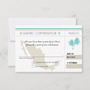 RSVP Boarding Pass TO MEXICO