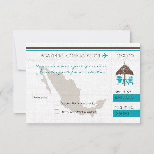 RSVP Boarding Pass TO Mexico
