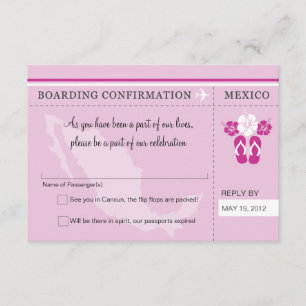 RSVP Boarding Pass TO MEXICO
