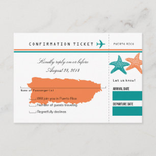 RSVP Boarding Pass TO Puerto Rico