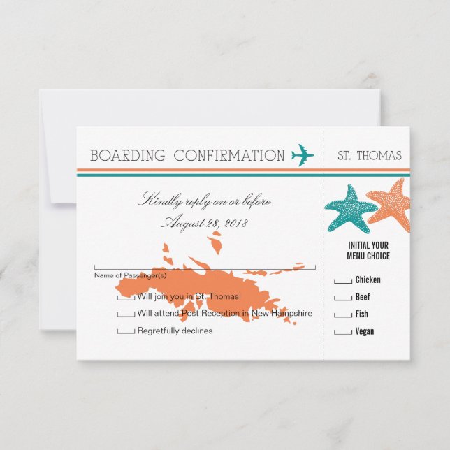 RSVP Boarding Pass TO St. Thomas (Front)