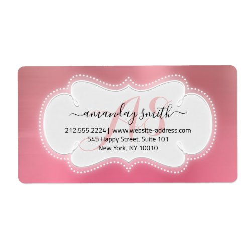 RSVP Bridal Sweet 16th Baby Shower Pink Rose Label