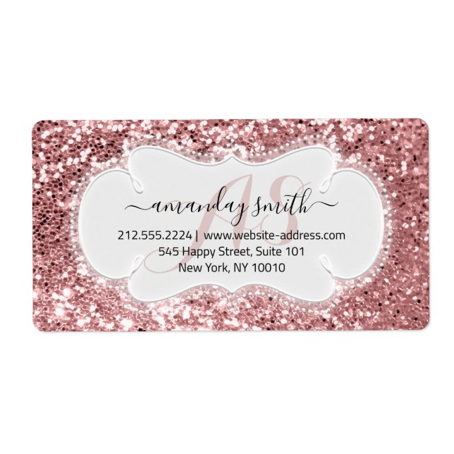 RSVP Bridal Sweet 16th Baby Shower Vip  Rose Label (Front)