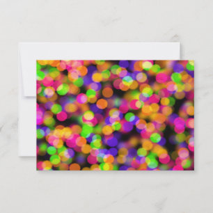 RSVP Bright and Sparkling Lights Bokeh Pattern Card