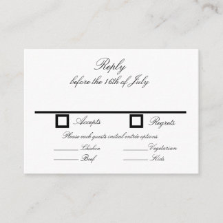 RSVP Card