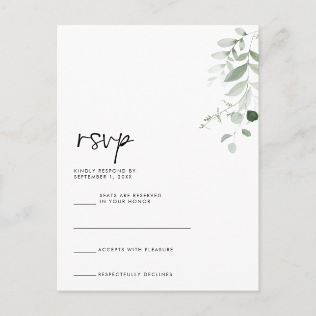 RSVP Card (Front)