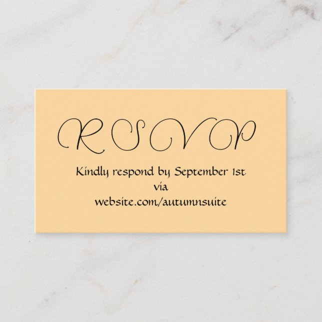 RSVP Card (Front)