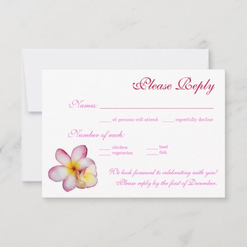 RSVP card Personalized Invitations
