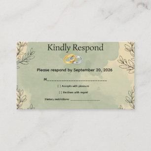 RSVP Card