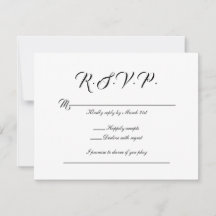 Rsvp card | Blue Orchid