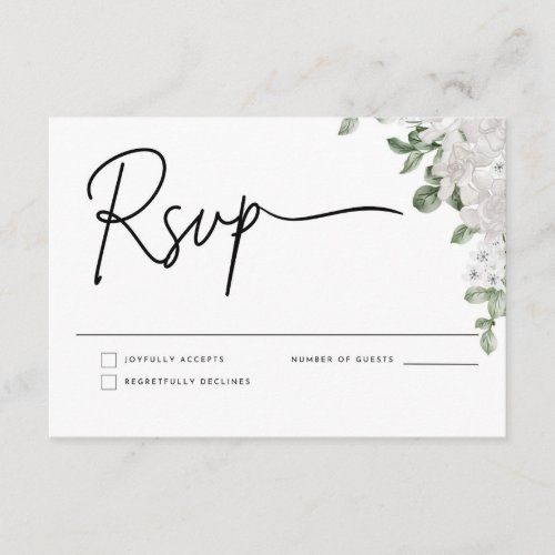 RSVP CARD FOR WEDDING