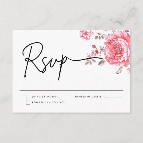 RSVP CARD FOR WEDDING