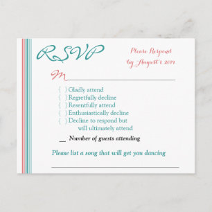 RSVP Card Postcard