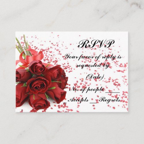 RSVP Card Template Business Cards