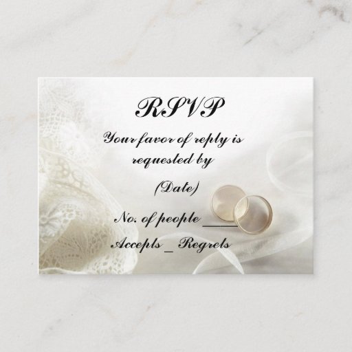 Customizable RSVP Card Template Business Card Templates