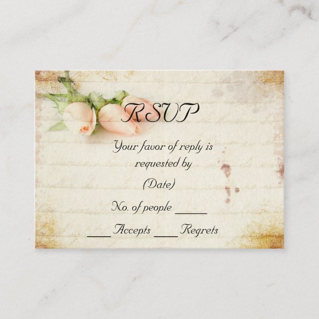 RSVP Card Template (Front)