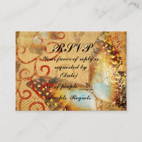 RSVP Card Template Business Card Templates