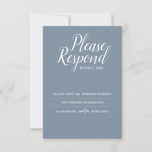 RSVP Card Wedding Website