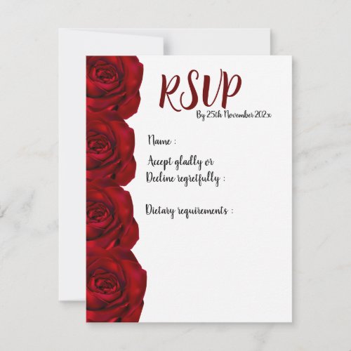 RSVP Cards A Touch of Romance for Your Wedding
