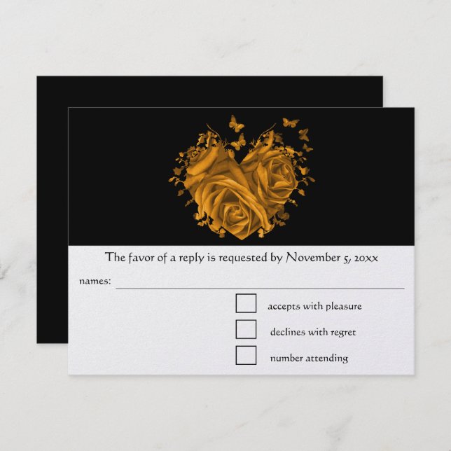 RSVP Cards-Require the 5 x 7 size Inivitations (Front/Back)