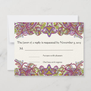 RSVP Cards-Require the 5 x 7 size Inivitations Card