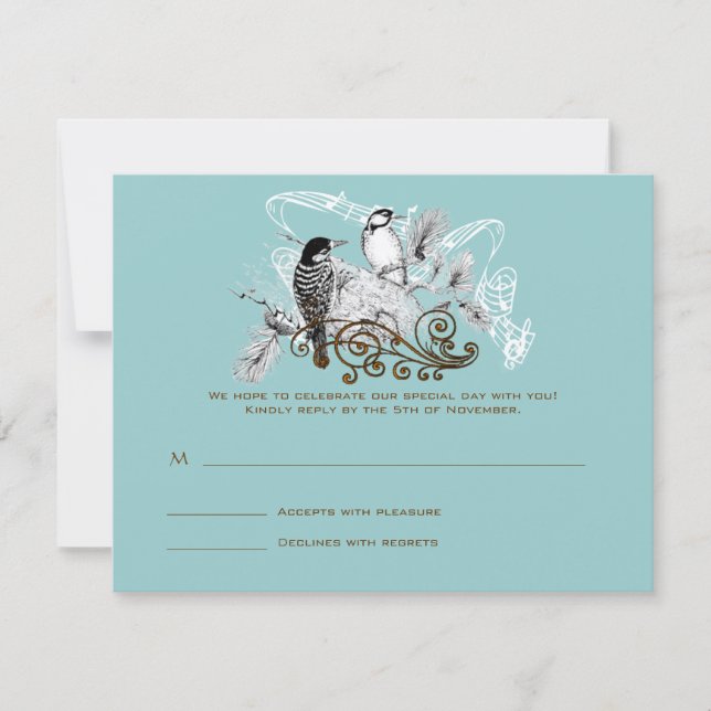 RSVP Cards-Require the 5 x 7 size Inivitations Card (Front)