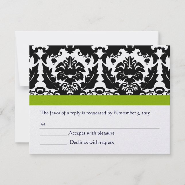RSVP Cards-Require the 5 x 7 size Inivitations Card (Front)